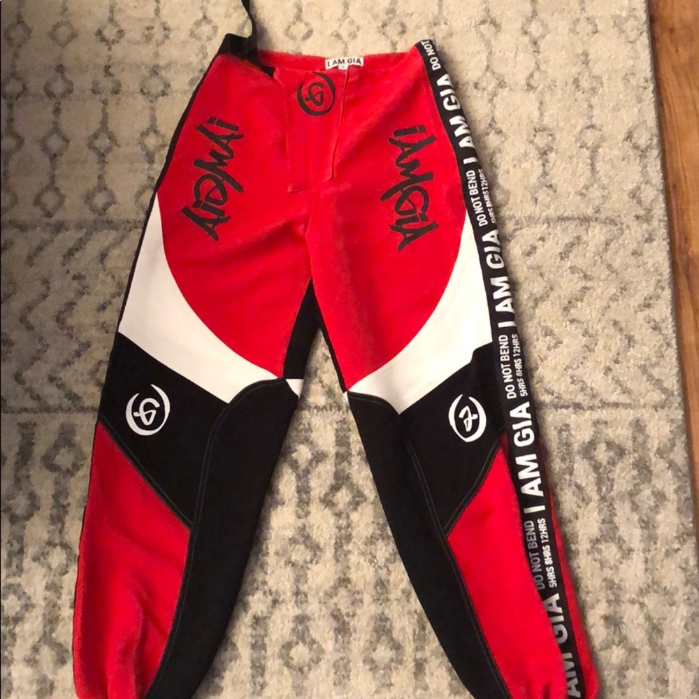 I.AM.GIA red Electra pants Size S